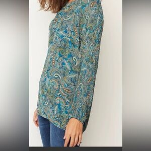 NwT -J. Jill Paisley Print Top